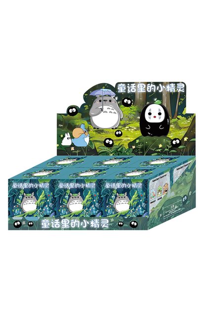one group 6pcs Anime Miyazaki Hayao Fairy Tale Elf Scene Version Of The Blind Box Toy Room Ornaments
