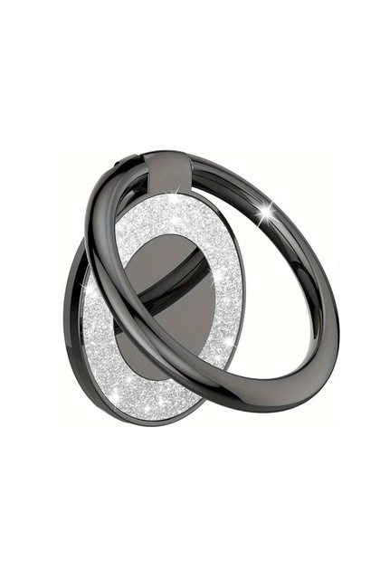 Black Fashion Ring Bracket 360° Rotation Ring Holder Sticker Cellphones Accessories Portable Finger