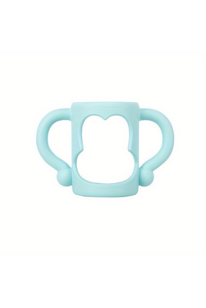 Blue Silicone Bottle Handle For Narrow Baby Bottles, Easy Grip Handle, Can Accommodate Most Bottles