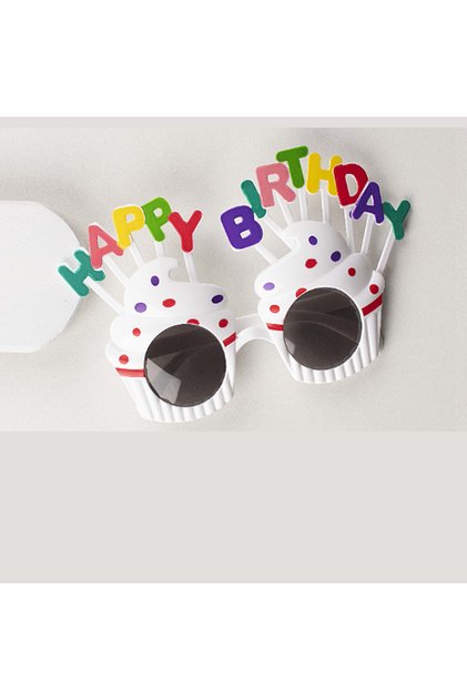 Lily white New Fun Birthday Party Glasses Photo Booth Props Glasses Summer Party Supplies Party Favo