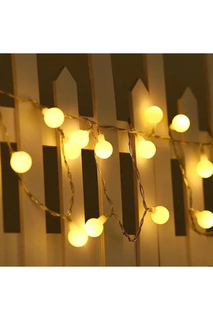 6M 40 Bulb USB Power Warm LED String Lights USB/Battery Power Globe Bulbs LED Ball Garland Lights Ga