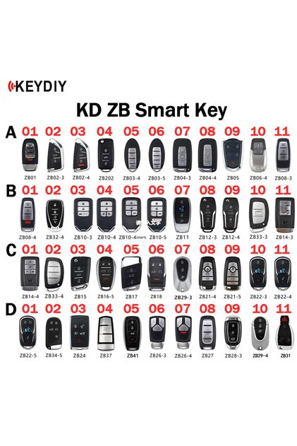 مفاتيح ذكية KEYDIY KD طراز A 03 وأجهزة تحكم عن بعد ZB01/02/03/04/05/06/08/10/11/12/15/16/17/21/22/24/27/28/29/31/3