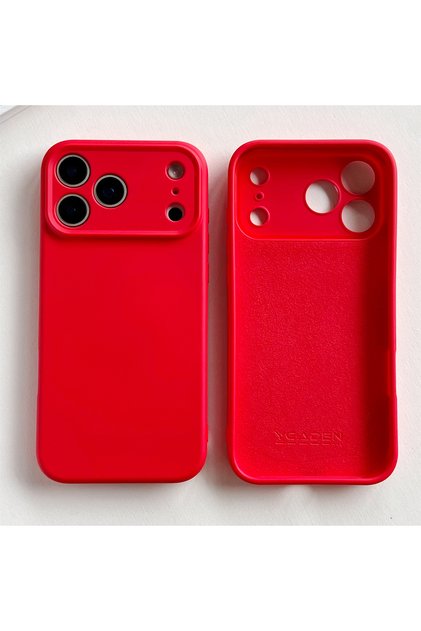 Red For iphone 17 ProMax Liquid Silicone luxury Original Cover For iPhone 17 16 17 16 Pro Max 17 Air