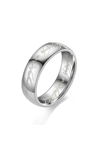 13 Silver 6MM Stainless Steel Laser Engraving Exquisite Couples Wedding Rings, Men And Women Fashion