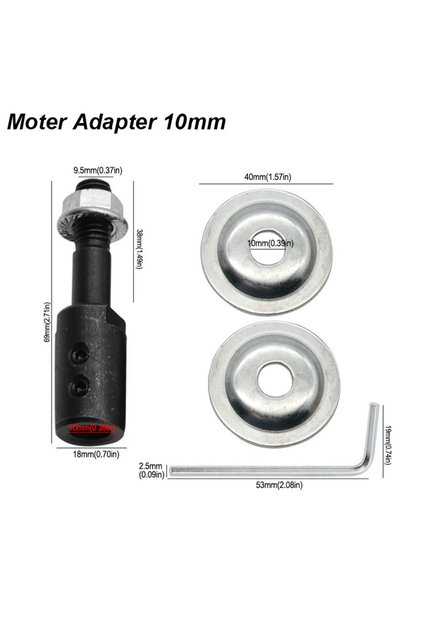 Motor Adapter 10mm Motor Shaft Arbor Coupler Extender Sleeve Spindle Couple Chuck Adapter Convert Be
