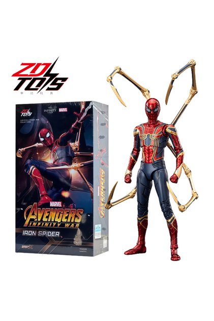 18cm F ZD TOY SpiderMan Series PS4 Game Spiderman SpiderMan Anti-OCK suit SpiderMan Velocity suit Sp