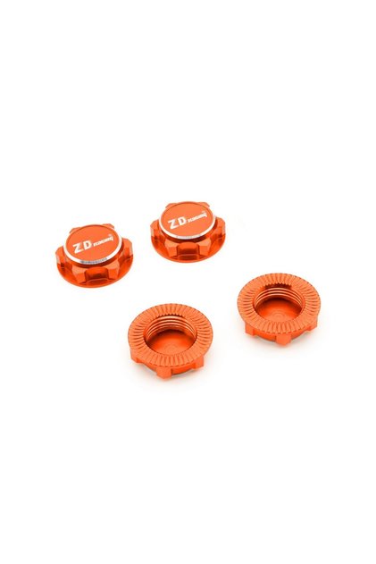 Orange 4pcs/set RC Car Aluminum 17mm Hex Wheel Nuts Dustproof Anti-Skid Non-slip for 1/8 Traxxas X-M