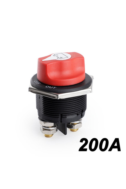 200A DC 12V 50A 100A 200A 300A Car Rally Battery Switch Disconnecter Power Isolator Cut Off Switch K