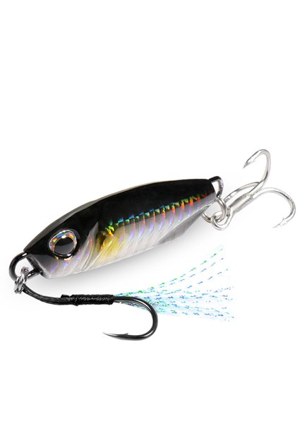20g A4 Metal Jig Fishing Lure 10g 20g 30g 40g Shore Casting Swimbait VIB Spoon Fishhook Spinner LAKE