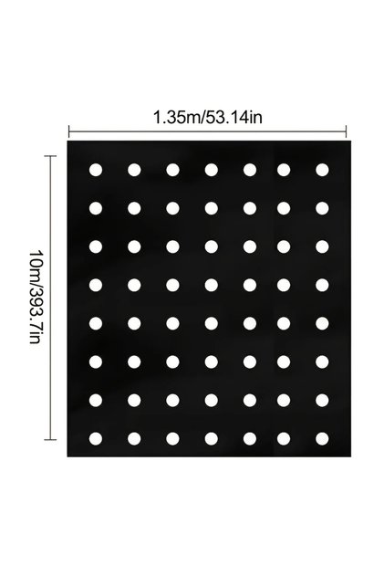 135X1000CM 1pc Plastic Film With Planting Hole, Garden Weed Control Barrier Film Cover Breathable Ga