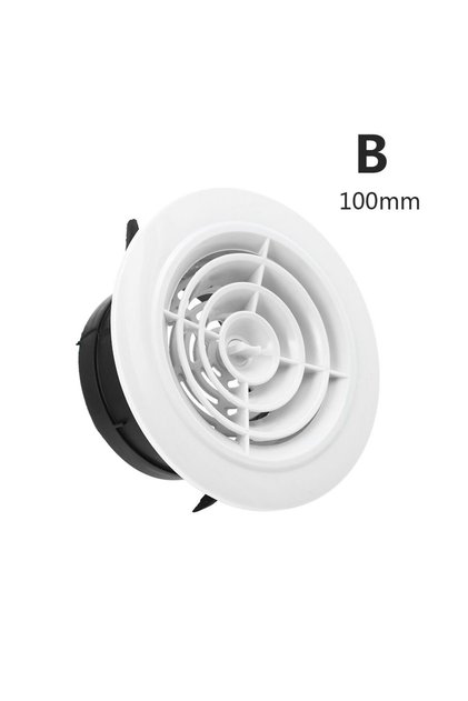 B--100mm Various Shapes 100/150mm Round Ducting Ventilation Cover Air Vent Extract Valve Grille Air