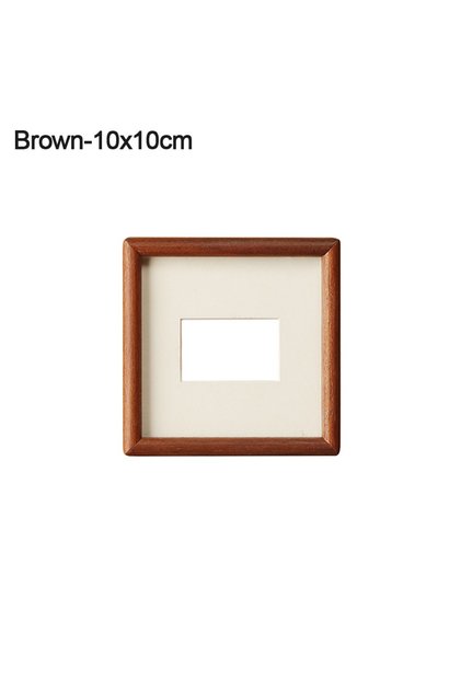 A-10x10cm Fashion 6/7/8 Inch Black Walnut Photo Frame Simple Handmade Mortise Tenon Photo Frame Real