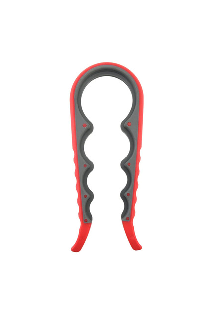 Red 4-in-1 Universal Jar Opener Multifunction Handy Screw Cap Jar Openers Can Lid Opener Bottle Can