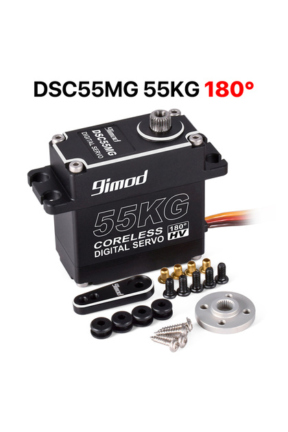 180 degree 9imod 55kg Waterproof Servo IP67 180/270 Magnetic Sensor High Torque Coreless Digital Ser