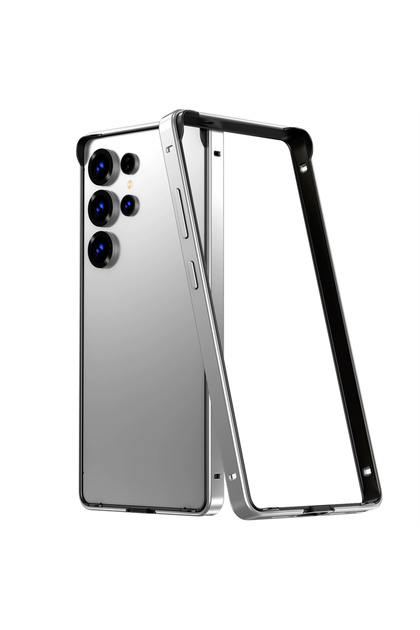 Galaxy S25 Ultra Silver Aluminium Alloy Frame Metal Bumper Case for S25 Ultra S24 Plus S25Ultra S2