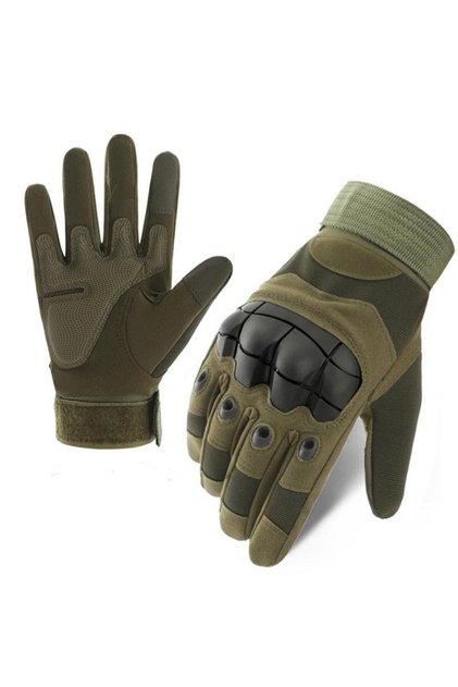 L Green Outdoor sport Hunting Full Finger Walking Gloves Mountaineering Gloves Touch Design Fitness