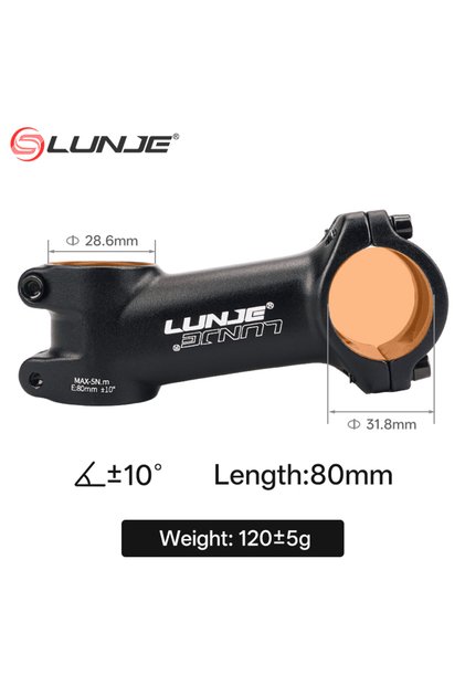 10Degree-80mm Ultralight Bike Power 60/70/80/90/100/110MM MTB Bike Stem 10/17/25/35 Degrees Mountain