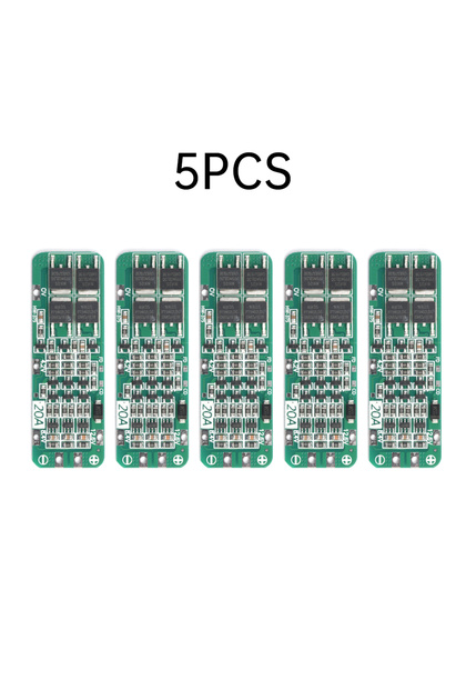 5pcs Smart BMS 3S 20A 12V 18650 Li-ion Lithium Battery Charger Protection Balance Board With Balance