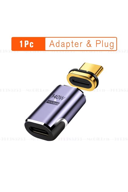 c203 USB4.0 Thunderbolt3 Magnetic USB C To Type C Adapter 140W 40Gbps Fast Charging Magnet Charge Co