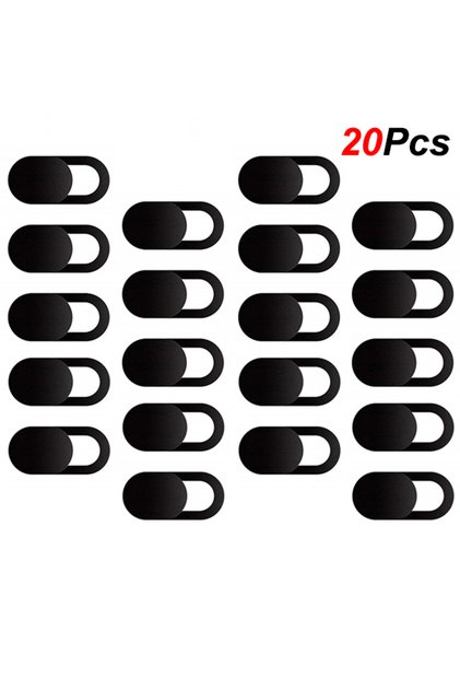 20PCS-Black 1-20pcs Lenses Privacy Sticker Webcam Protective Cover Webcam Cover Shutter Slider For i