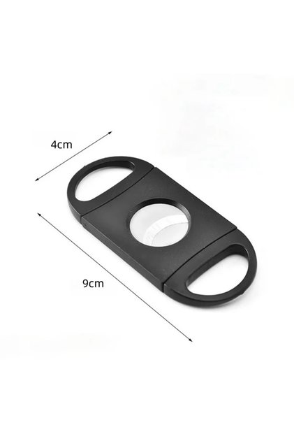 1 pc Black Cigar Cutter Stainless Steel Sharp Cigar Cutter Manual Cigarette Breaker Cigar Accessorie