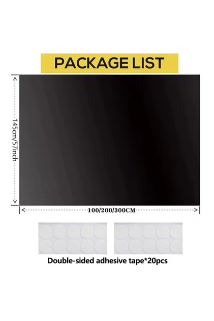 150x100cm With Full Tool set 100% Blackout Curtain Darkest House Blackout Window Privacy Film Tint A