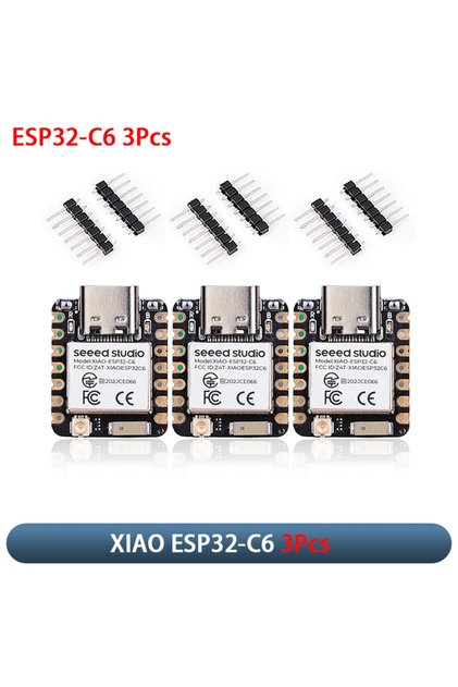 ESP32-C6 3Pcs Original XIAO ESP32-C6/C5 Development Board Module 2.4GHz WiFi6 BLE 5.0 for Arduino Io