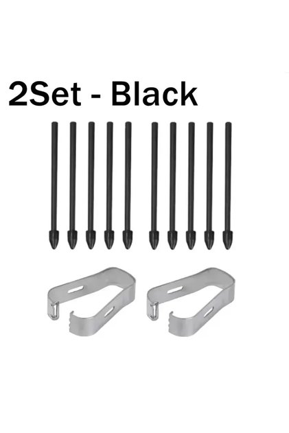 2Set-Black Replacement Tablet Pencil Nib for Samsung Galaxy S24 S24Ultra Tab S9 S9U S9FE S Pencil To