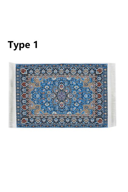 type 1 1:12 Scale Turkish Style Playing House Mini House Decor Floor Coverings Doll Accessories Doll