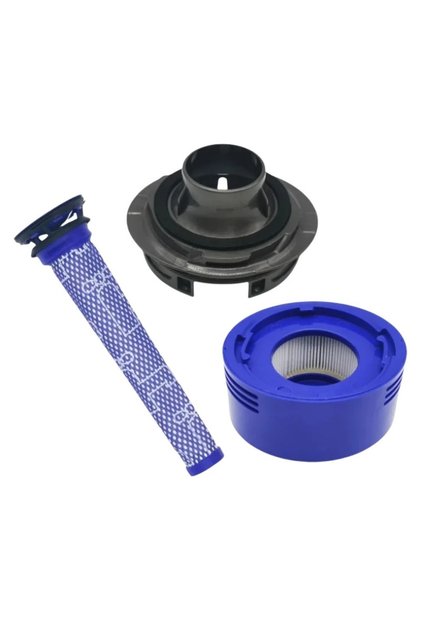 مجموعة من 3 قطع من فلاتر HEPA وغطاء خلفي للمحرك لمكنسة دايسون V7 V8 الكهربائية، غطاء خلفي للمحرك