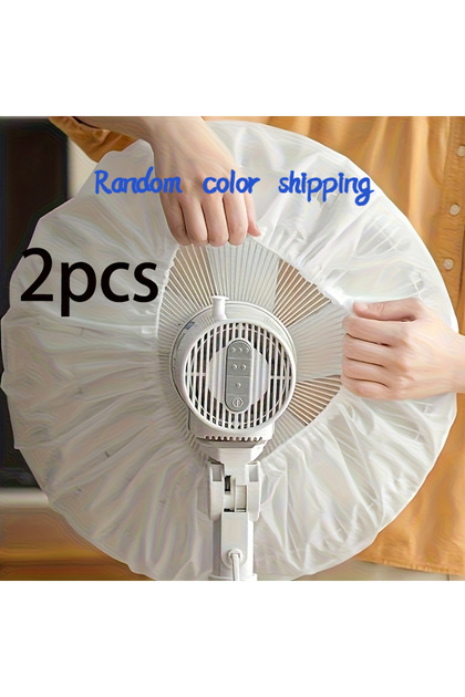 2pcs Random color shippin One Set 2 Electric Fan Dust Cover • Durable Protective Cover • Suitable fo