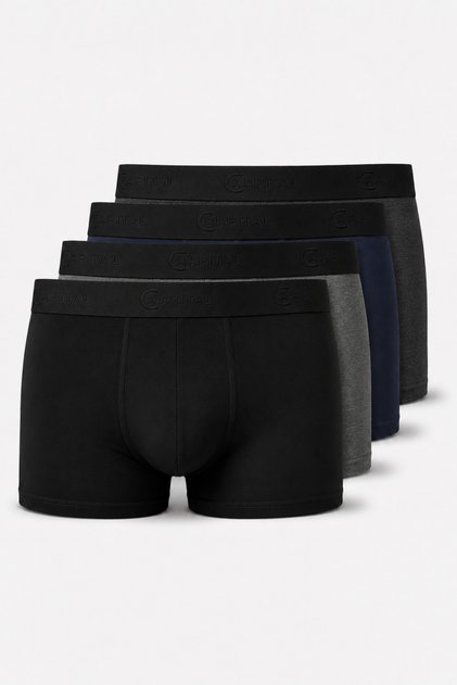 Men's 4-Pack Cotton Lycra Capital Edition Boxers