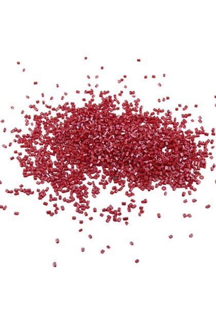 Cut Beads Al Red 2X1.5 mm (100 Gr 4000 Pieces)