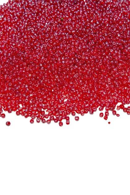 100 Gr Red Number 06 Hobby Beads