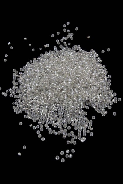 08 Sand Dark Silver 3 mm Beads (100 Gr 6000 Pieces)