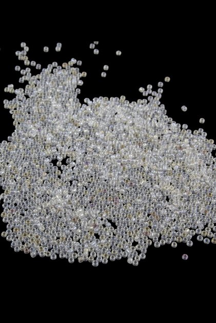 08 Sand White Transparent Beads 3 mm (90 Gr)