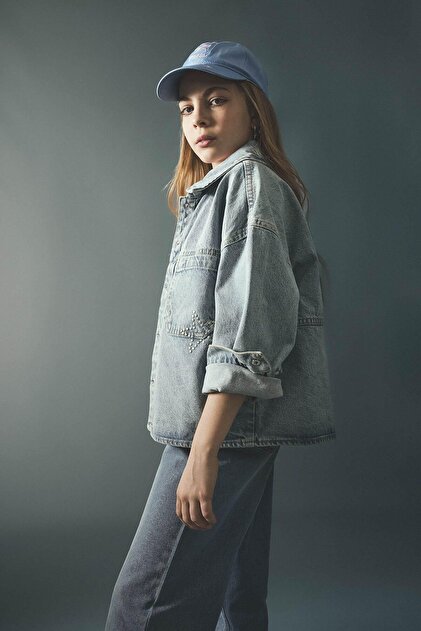 100% Cotton Jean Jacket for Girls H2229A826Sp