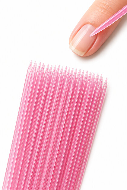 Reçine Manikür Çubuğu 7cm 100'lü Set – Kütikül İtme Çubuğu