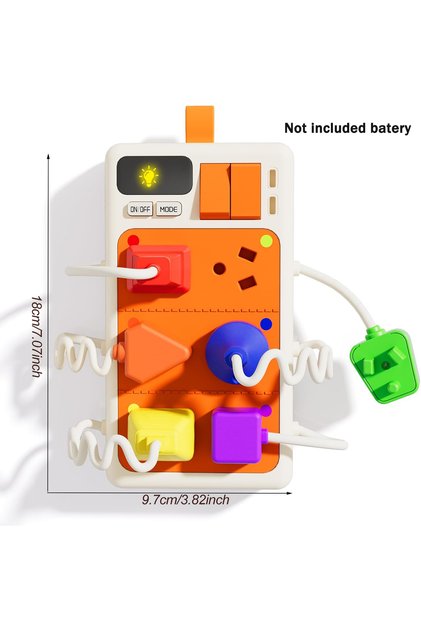 Outlet Montessori Early Educational Toys Sensory Plug Outlet for Toddlers Busy Board with Light & So