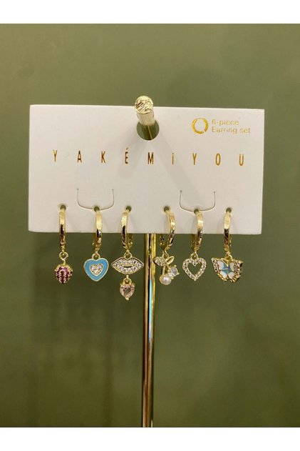 Yakemiyou Butterflies Six-Piece Earrings
