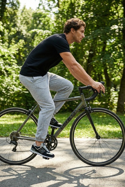 Cotton Regular Fit Regular Waist Elastic Leg Pocket Sweatpants Men's Sweatpants 59080153 W
