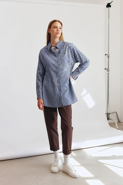 Double Leg Carrot Cut Pants Cocoa