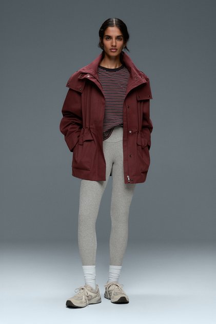 Comfortlux high-waisted ankle-length heathered leggings