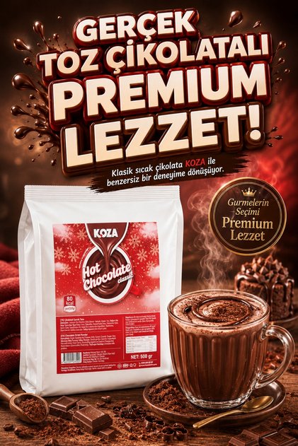 Kışın En Tatlı Molası Çikolata Tutkunlarına Özel Yoğun Kıvamlı İçecek Tozu İç Isıtan Pratik Gurme Lezzet Sertifikalı Kalite Güvencesi Premium Hot Chocolate Ekonomik Boy Sıcak Çikolata - 500 GR
