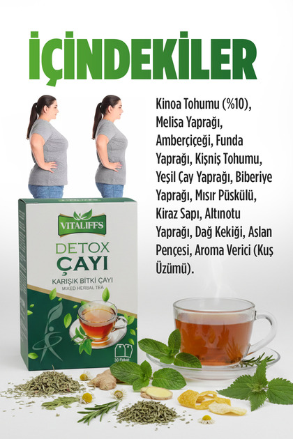 Kinoa Bitkisel Çay Hızlı Kilo Verdiren Göbek Eriten Zayıflama'ya Özel Formül