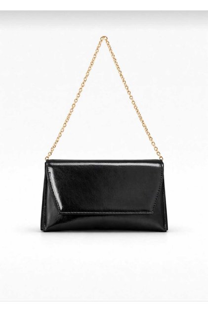 Women's Chain Strap Hand and Shoulder Bag Black