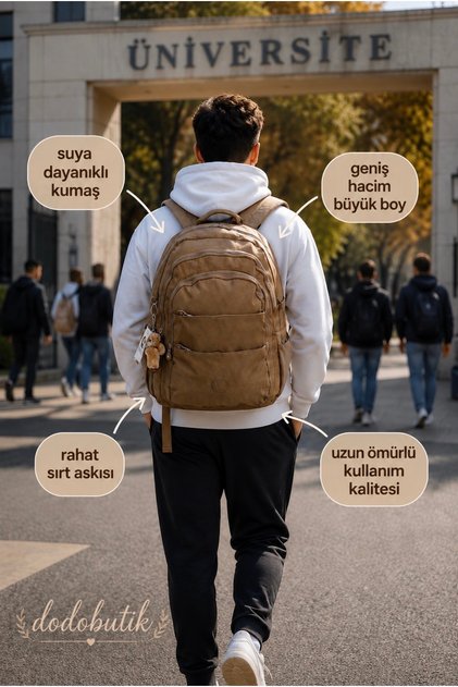 Rucsac rezistent la apă, de culoare bronzată
