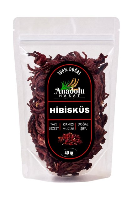 ANADOLUHASAT Hibisküs 40 gr Nar Çiçeği Otu Bitkisi