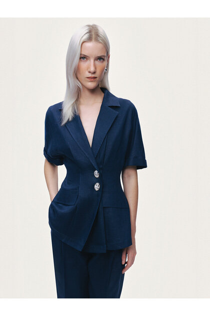 Yarım Kollu Blazer Ceket