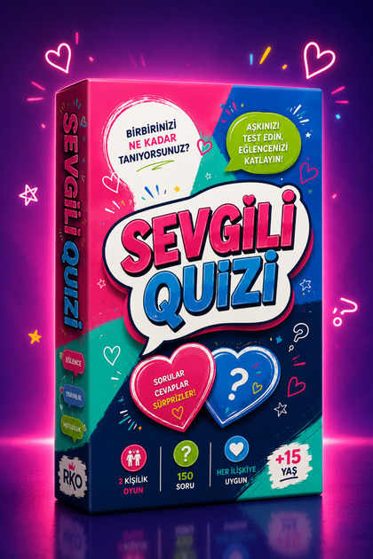 Sevgili Quizı Çift Oyunu – Sevgililer İçin Eğlenceli Soru Cevap Oyunu, Sevgili Testi, Çiftler İçin Romantik Oyun